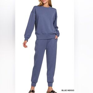 Zenana Sweatshirt and Joggers Set